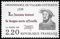 Ordonnance de Villers-Cotterets 1539