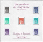 Les couleurs de Marianne en francs - Les valeurs de la monnaie