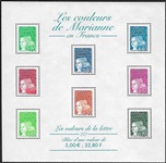 Les couleurs de Marianne en francs - Les valeurs de la lettre