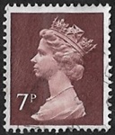 Reine Elizabeth II - 7P brun lilas fonc?