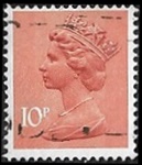 Reine Elizabeth II - 10P orange brun type I